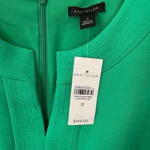 Ann Taylor green dress, new with tags